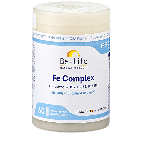 Be-Life Fe Complex συμπλήρωμα σιδήρου & βιταμινών Β 60 κάψουλες