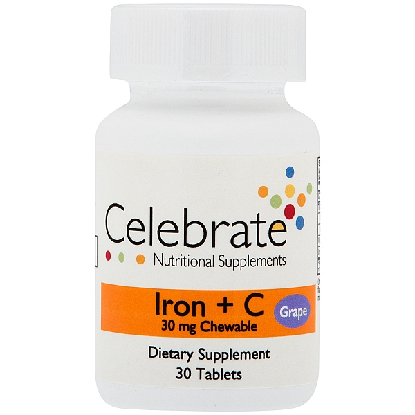 Celebrate Iron + C 30 chewable tabs